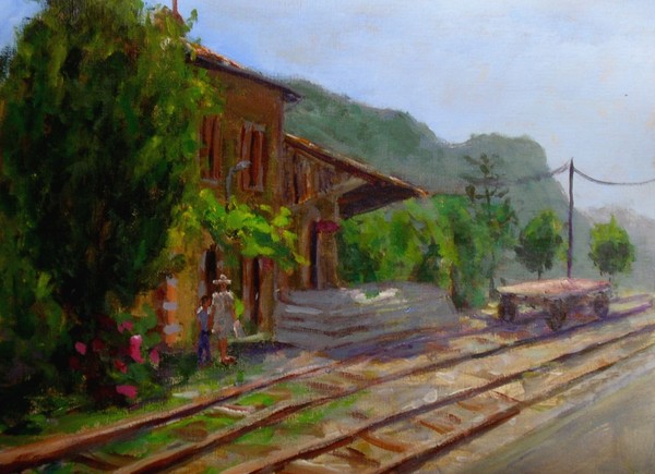 Train station in Touet sur Val