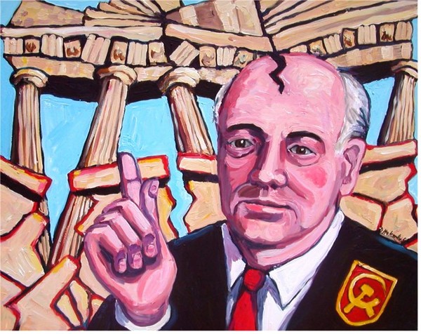Gorbechev and the Brandenburg Gate (2000)