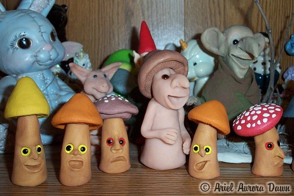 Mushroom Men Sculptures 1