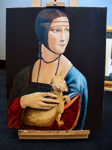 Cecilia Gallerani tribute to leonardo