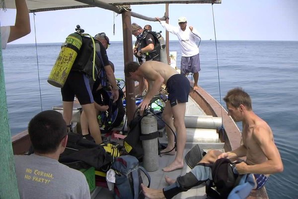 scuba diving shot