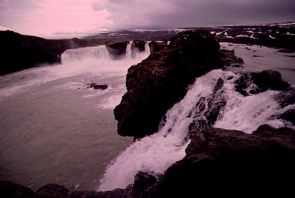 More  Iceland  Waterfalls  at dusk