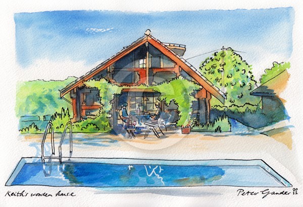 Keith's wooden house