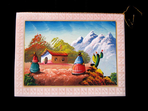 Peruvian pergamano card