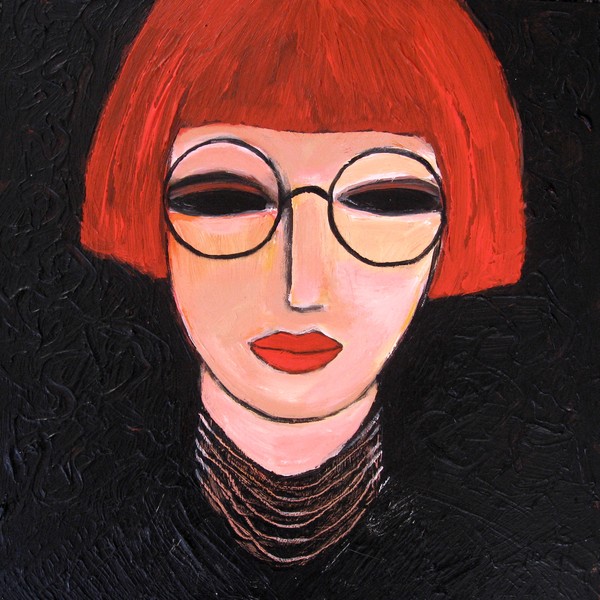 Red haired myope
