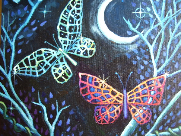 Butterflies glittering