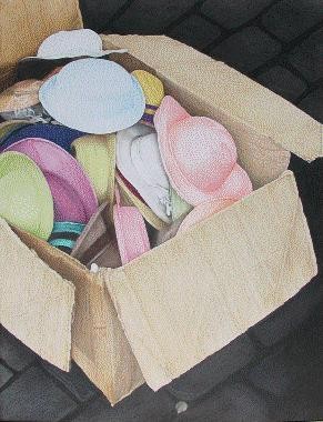 Box with hats