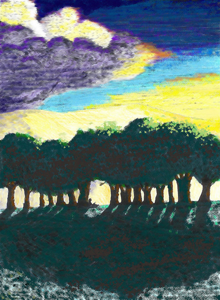 Solitude #1 (crosshatched)
