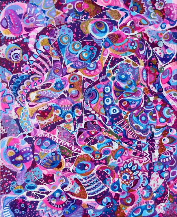 Colorful abstract art by Veera Zukova 