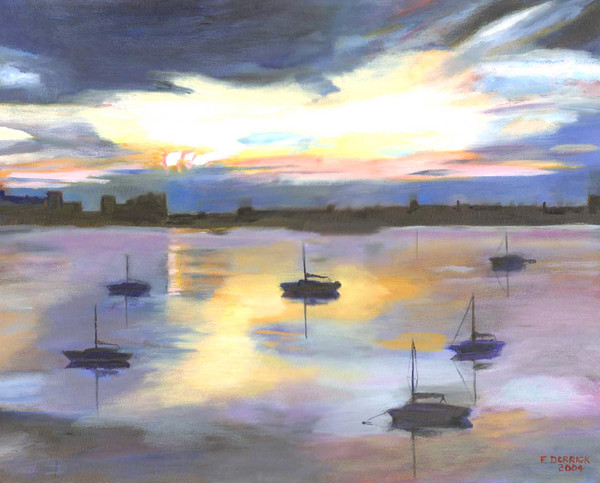 Sunrise Over Charleston SC Marina