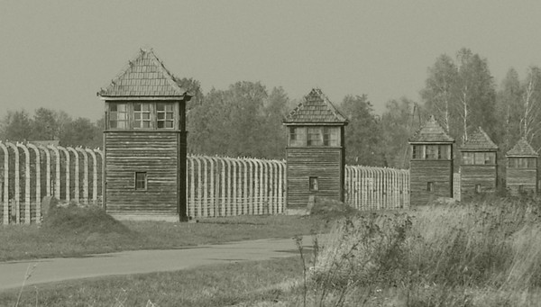 Watchtowers at Auschwitz Birkenau