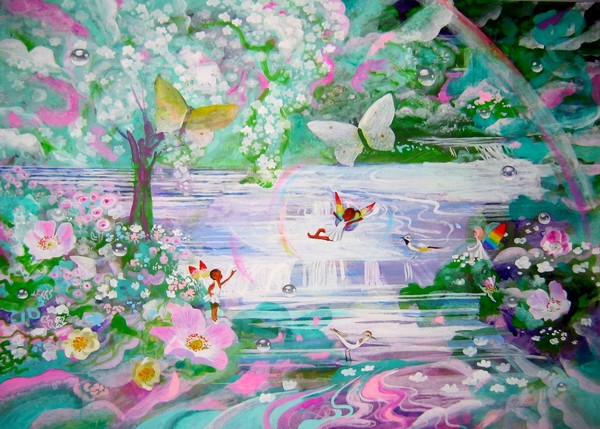 THREE FAIRIES OVER WATER