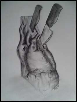pencil heart