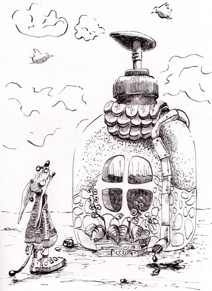 World under the sink- project of the character