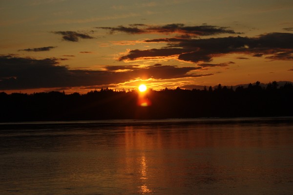 sunset from bates island