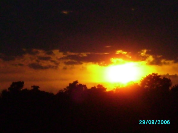 sunset in the delta