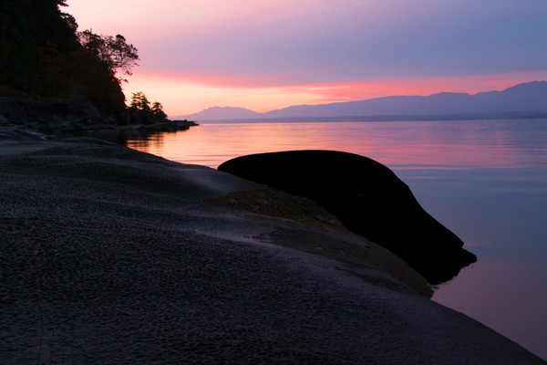 Sunrise at Hornby Island