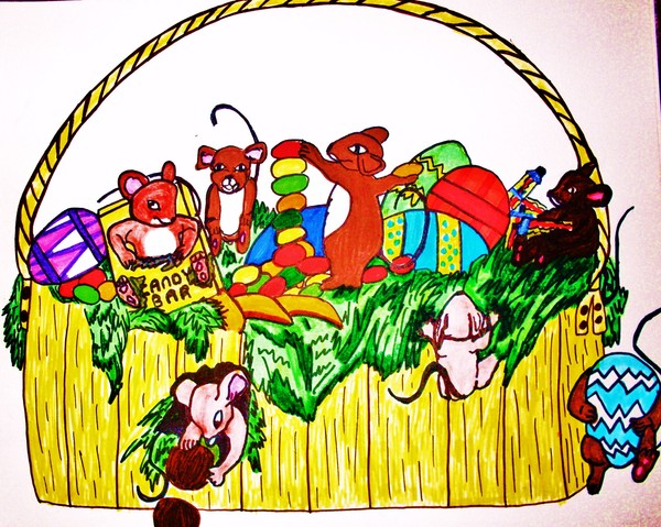 MICE STEAL EASTER CANDY