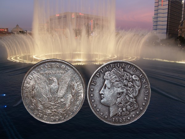 2 coins in foutain