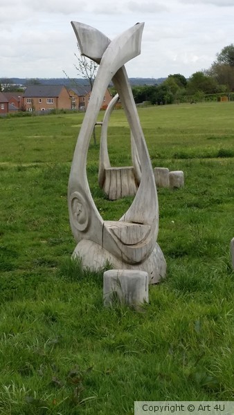 Carved Fish Seat 1