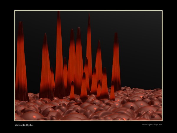 Glowing Red Spikes