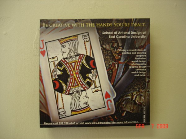 Quarter Page Ad for East Carolina University SOAD
