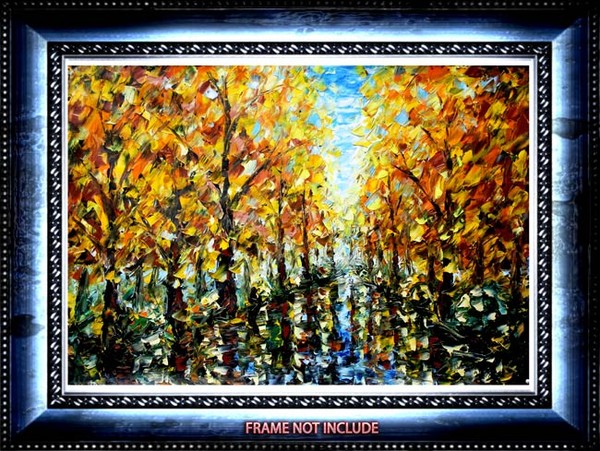 GOLD ALLEYoil painting www.rybakow.com
