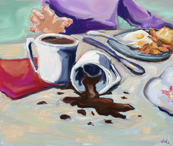 I won't cry over spilt milk, but coffee...