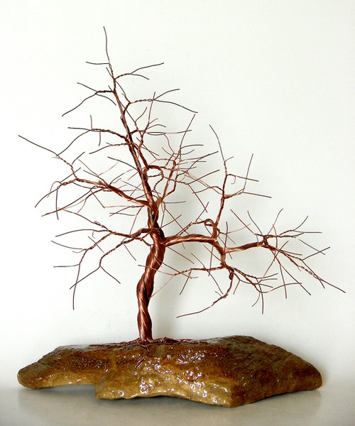 853 hand twisted copper wire tree