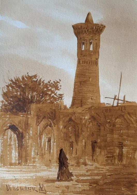View of the minaret Gavkushon