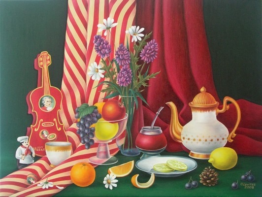 Still life with violin