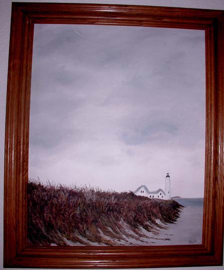 Lighthouse by the shore