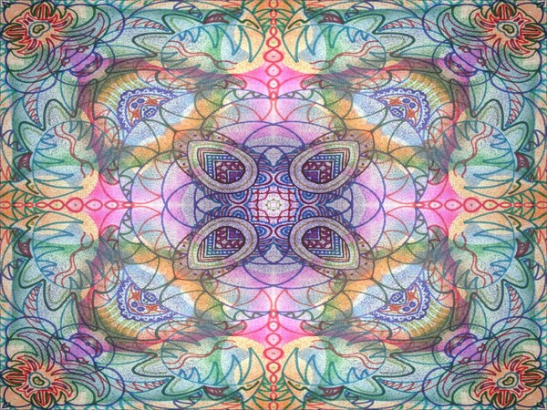 the placement of pixels in the abstract mind