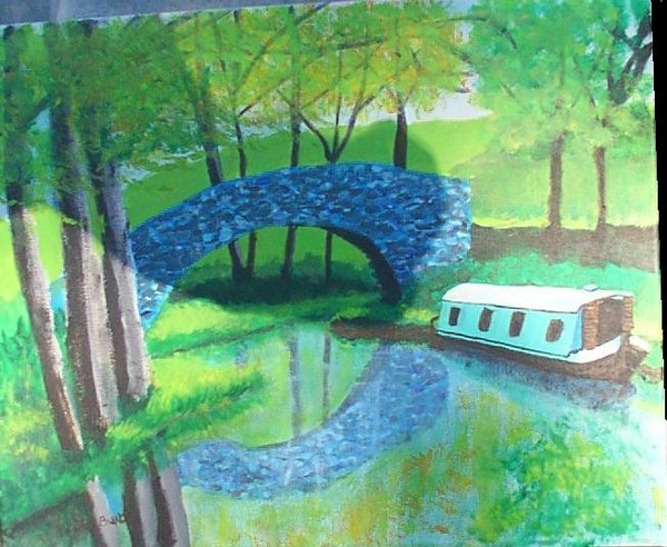Narrow Boat on Wales Canal