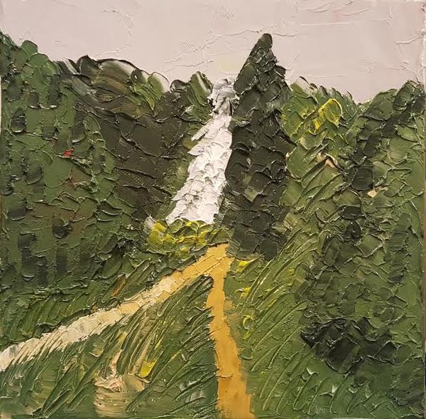 waterfall in Ireland, 2016