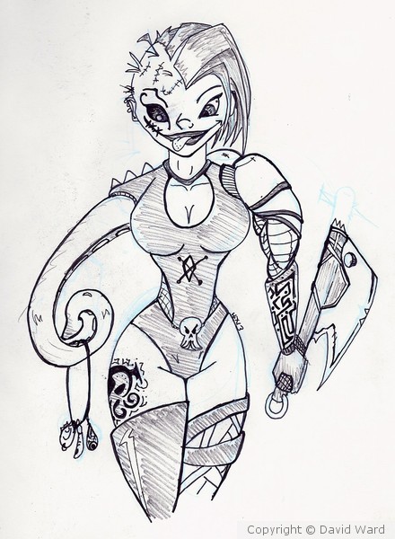 The chick with the Cthulhu tattoo