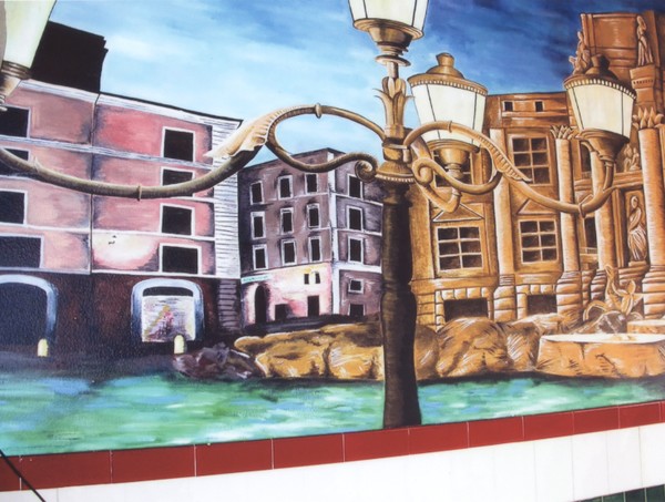 Large Italian Restaurant Mural