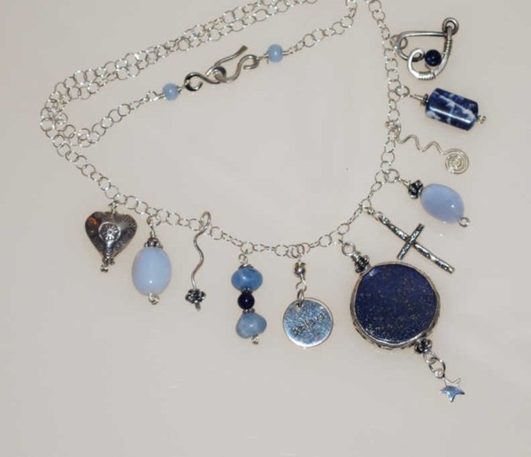 CASCADE in blues. by Cats Eye Gems