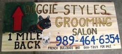 Hand painted signs