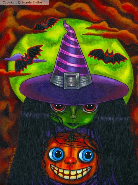 Pumpkin Witch Blythe Doll