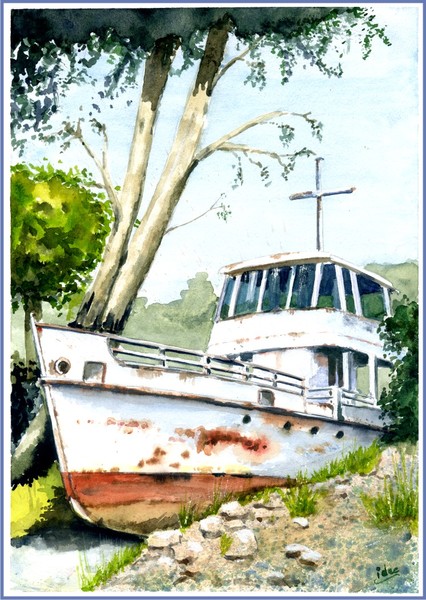 Wreck on the Garda lake