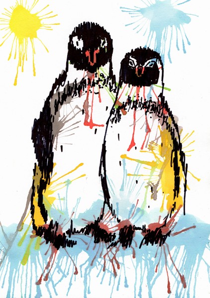penguin drawing