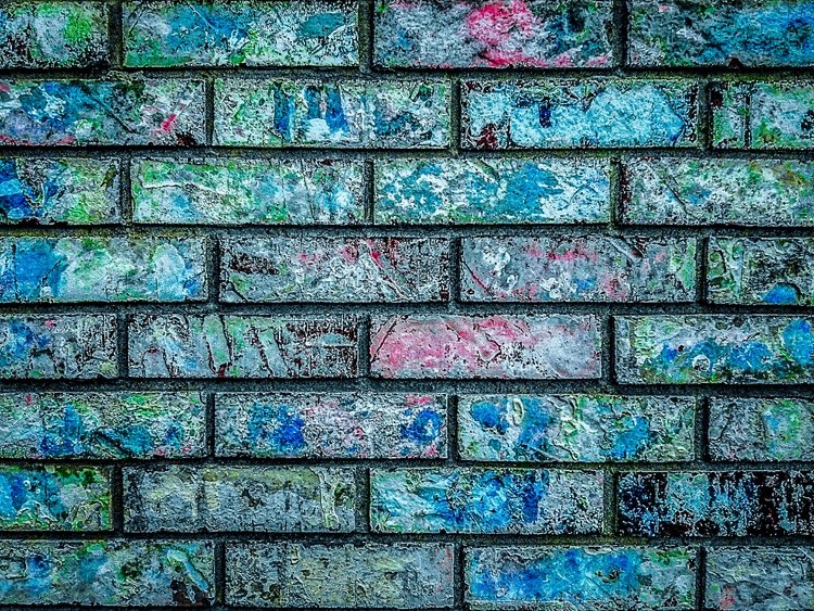 Painted Brick Wall