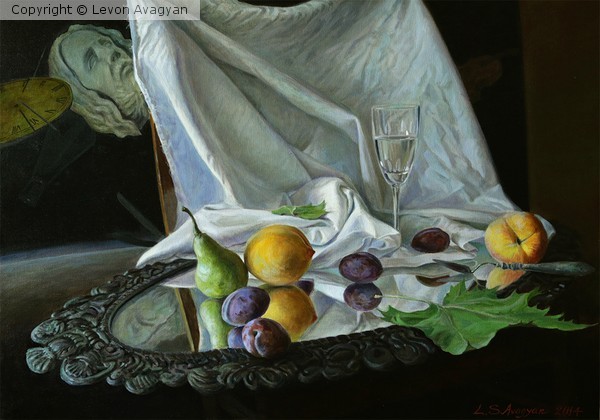 Still life with mirror