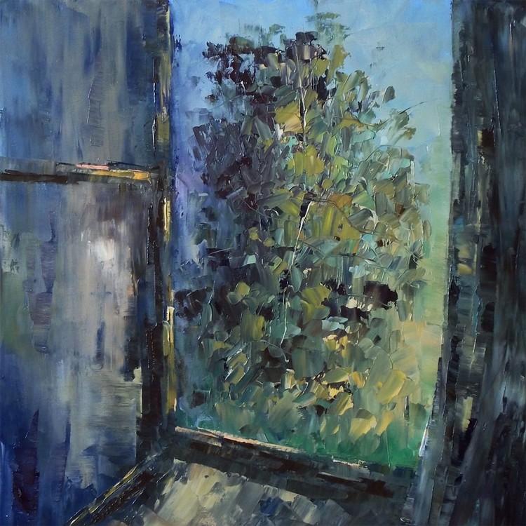 What sees the window