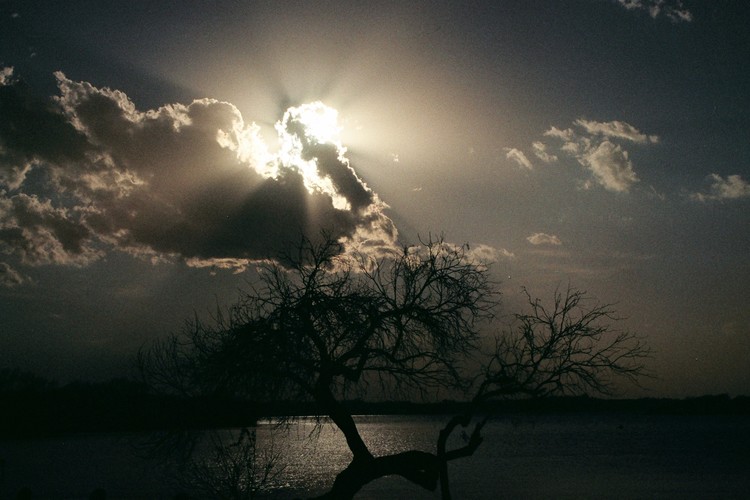 Sunset Over The Lake
