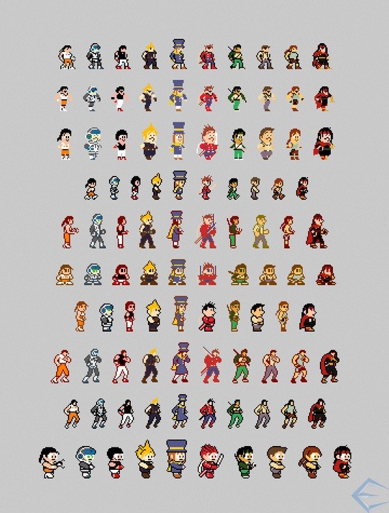 10 style sprites vol 2 (100 sprite edits)