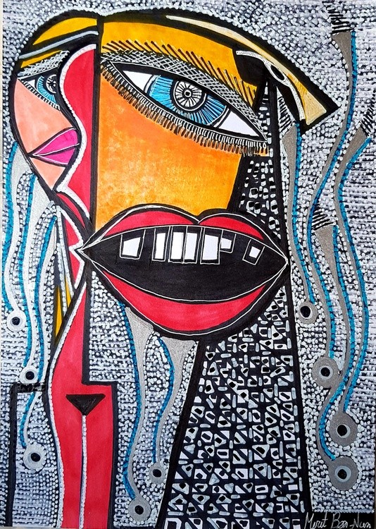 Israel artist woman jewish painter authentic paintings Mirit Ben-Nun