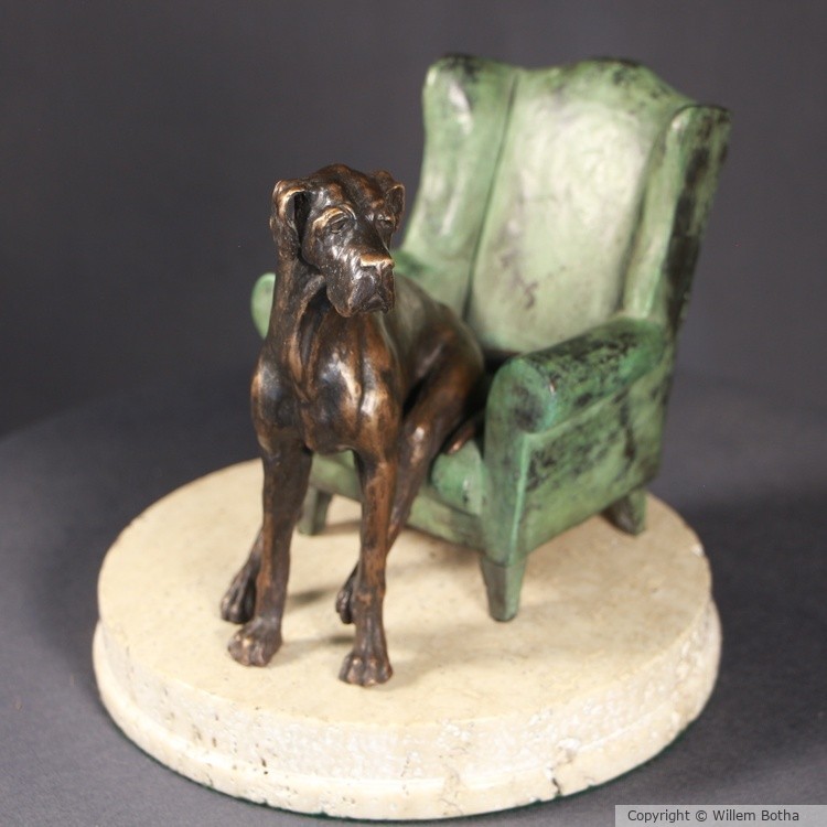Rex in His Chair