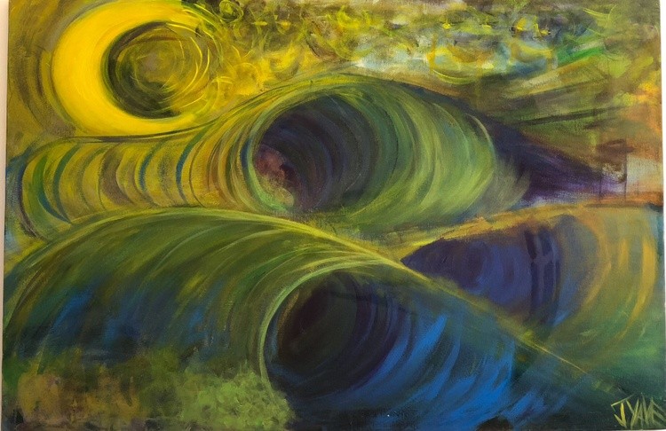 The Green Waves Are The Blue Skull
